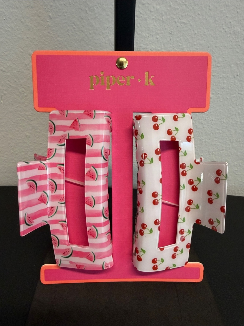 Piper K | Watermelon & Cherry Hair Clip Set 🍒🍉